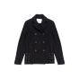 Paco Rabbane pierced wool pea coat