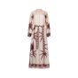 La DoubleJ Cerere belted printed silk-voile maxi dress