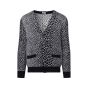 Saint Laurent Leopard pattern cardigan sweater