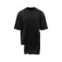 Rick Owens x Champion "TECUATL" black asymmetric jersey t-shirt