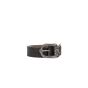 Saint Laurent Celtic western dark brown leather belt