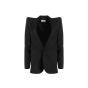 Saint Laurent Pagoda-shoulder gabardine blazer jacket