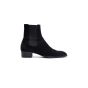 Saint Laurent Wyatt Chelsea suede black boots