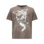 Saint Michael x Hajime Sorayama graphic washed grey t-shirt
