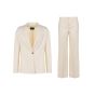 Tom Ford single-breasted Chalk white blazer jacket & formal laine pants