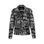 Supreme x COMME des GARÇONS SHIRT x Schott Perfecto graffiti painted leather biker jacket