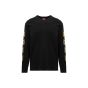 Supreme x Slayer waffle black cotton crewneck sweatshirt