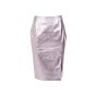 Thierry Mugler Couture faux-leather pink pencil skirt