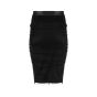 Tom Ford black tulle ruched pencil skirt