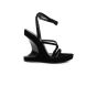 Tom Ford velvet wedge laced sandal heels