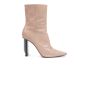 Vetements Reflector leather ankle beige boots