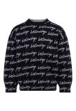 Balenciaga scribble all-over logo sweater 