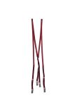 Dior Homme "The world was a mess, but his hair was perfect" red leather suspenders