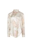 Acne Studios floral satin button-up shirt
