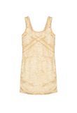 Blumarine sequin-emebellished cream mini dress
