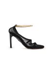 Bottega Veneta chain-trimmed mesh pump heels