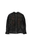 By Walid satin textured flower embossed bomber jacket