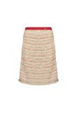 Chanel mark beige glitter "CC" logo skirt