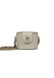 Chanel Rasin quilted chain vanity case bag