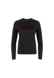 Chanel Uniform velvet logo spell-out long sleeve t-shirt