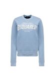 Dsquared2 64/95 logo sky blue crewneck