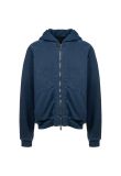Haider Ackermann Sample Perth Indigo blue zip-up sweatshirt