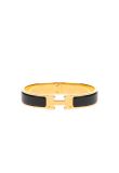 Hermes "Clic H" gold bracelet