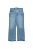 Jacquemus Les Sculptures "Le de-Nîmes" large blue denim pants
