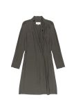 Maison Margiela single-breasted dark olive dress