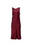 Marc Jacobs Deep-V wine silk dress