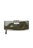 Miu Miu patent leather clasp clutch wallet