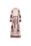 La DoubleJ Cerere belted printed silk-voile maxi dress