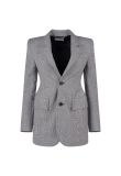 Balenciaga hourglass tartan blazer jacket