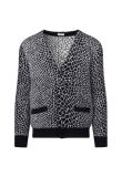 Saint Laurent Leopard pattern cardigan sweater