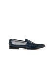 Prada "Sea Blue" leather loafers