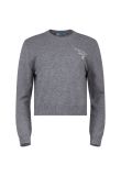 Prada Intarsia logo crewneck sweater
