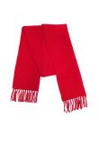 Raf Simons "Closer" red lambswool scarf