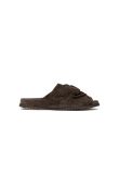 Rick Owens Mobius Granola Dark Dust leather slides