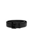 Saint Laurent Cassandre belt crocodile-embossed leather