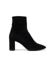 Saint Laurent Lou 70 pin-logo suede ankle boots