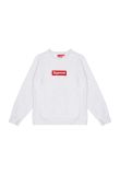 Supreme Box logo heather grey crewneck sweatshirt