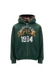 Supreme x MM6 Maison Margiela Dark Green zip-up hooded sweatshirt