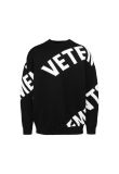 Vetements Intarsia logo knitted crewneck sweater