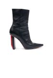 Vetements Reflector leather ankle black boots 