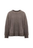 Yeezy Season 3 garment-dyed crewneck grey sweatshirt