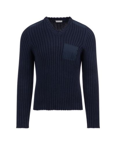 Helmut Lang commadno v-neck ribbed sweater