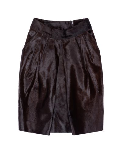 Marni calf hair leather skirt