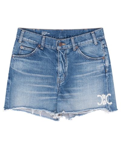 Celine Skate washed denim shorts
