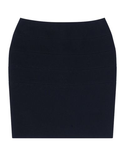Balenciaga black stripe panelled pencil skirt