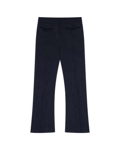 Celine front pocket black flared pants 